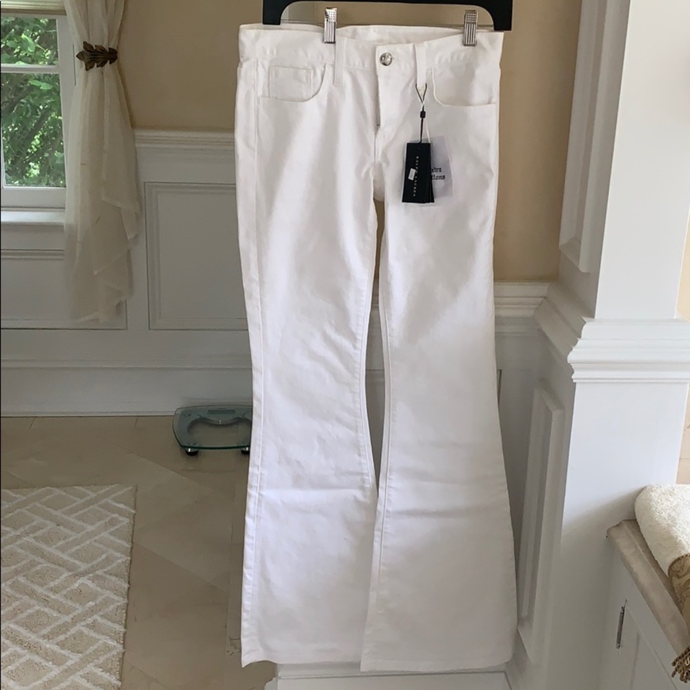 Ralph Lauren white Bellbottom jeans